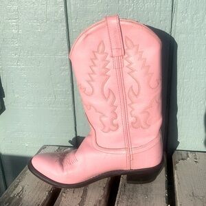 Vintage western boot baby pink